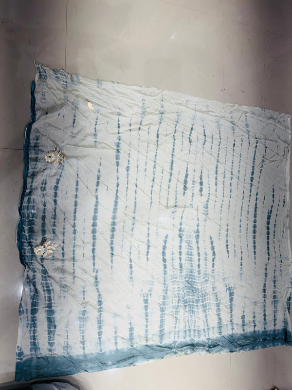 CHINON SHIBORI HANDWORK GOTA PATTI LEHENGA