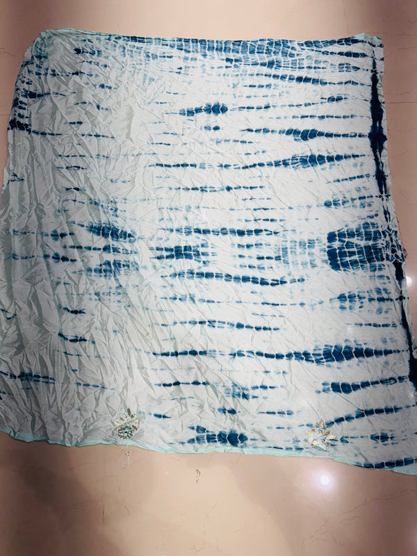 CHINON SHIBORI HANDWORK GOTA PATTI LEHENGA
