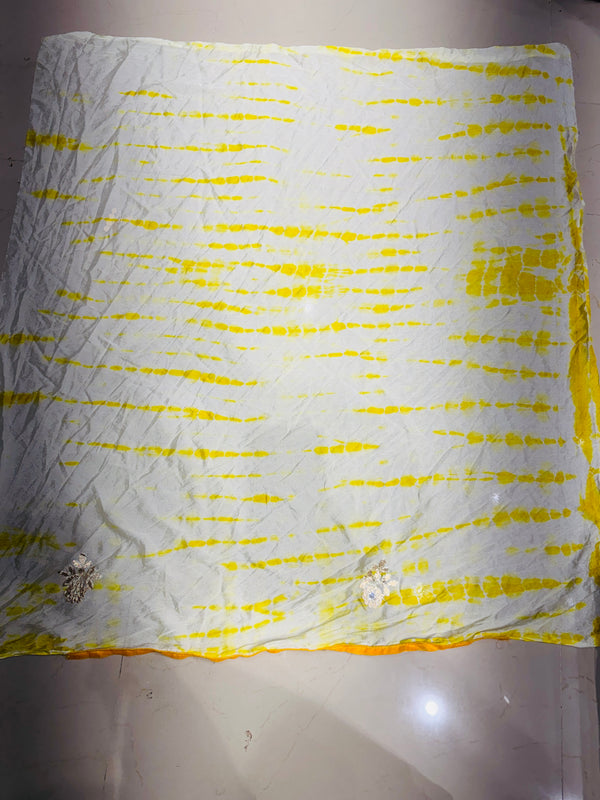 CHINON SHIBORI HANDWORK GOTA PATTI LEHENGA