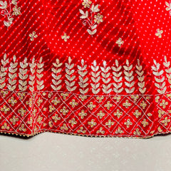 60 GM GEORGETTE LEHERIYA LEHENGA