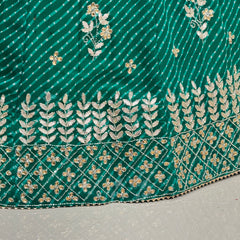 60 GM GEORGETTE LEHERIYA LEHENGA