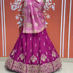 PURE UPADA SILK PURE ZARDOZI HANDWORK GOTA PATTI LEHENGA