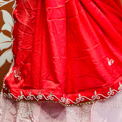 D-UPADA SILK WITH CHINON DUPATTA HANDWORK LEHENGA