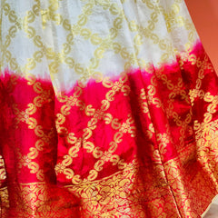 TAFETA SILK 24 KALI GHATCHOLA LEHENGA