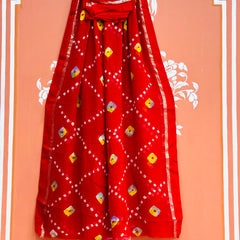 PURE GEORGETTE BHANDEJ SAREE