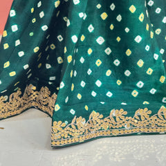 GAZI SILK GOTA PATTI BHANDEJ SAREE