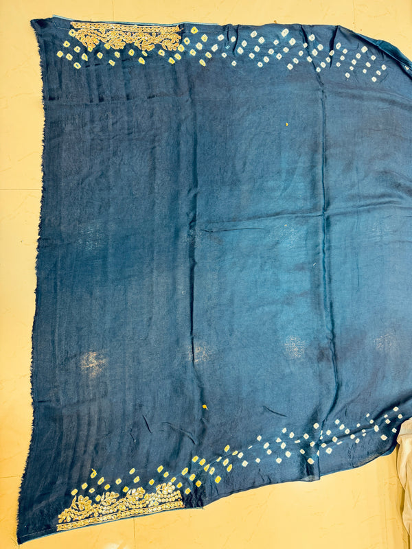 GAZI SILK GOTA PATTI BHANDEJ SAREE