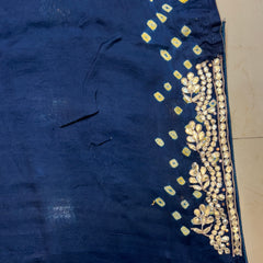 GAZI SILK GOTA PATTI BHANDEJ SAREE