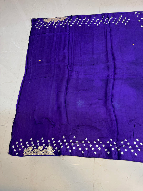 GAZI SILK GOTA PATTI BHANDEJ SAREE