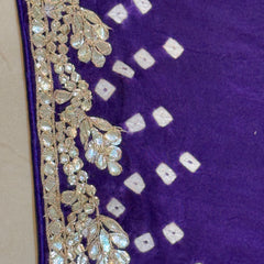 GAZI SILK GOTA PATTI BHANDEJ SAREE