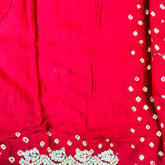 GAZI SILK GOTA PATTI BHANDEJ SAREE