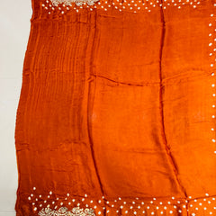 GAZI SILK GOTA PATTI BHANDEJ SAREE