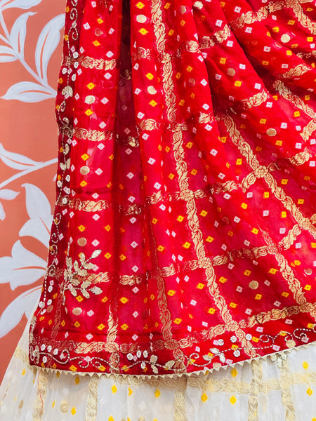 PURE GEORGETTE GHATCHOLA LEHENGA