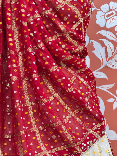 PURE GEORGETTE GHATCHOLA LEHENGA