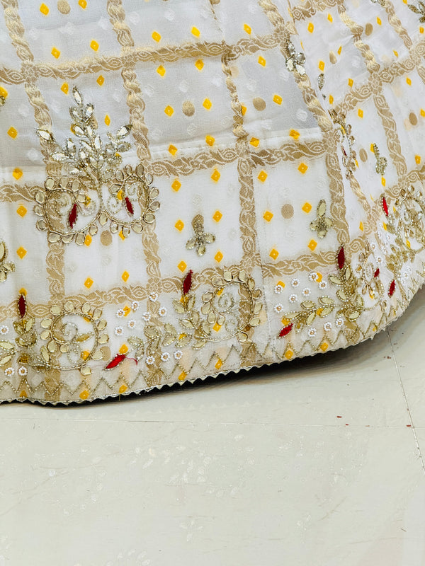 PURE GEORGETTE GHATCHOLA LEHENGA
