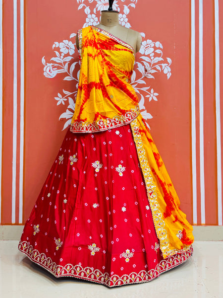 BHANDEJ GOTA PATTI CHINON LEHENGA