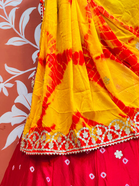 BHANDEJ GOTA PATTI CHINON LEHENGA