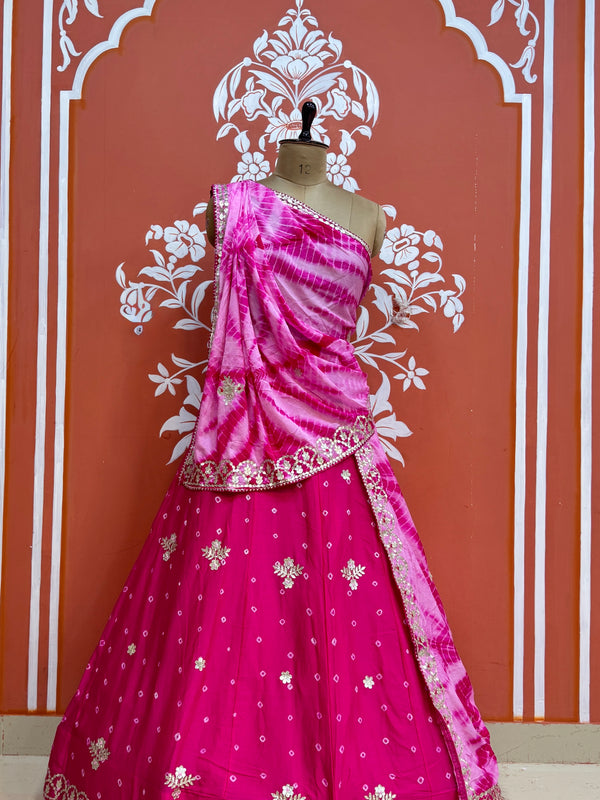 BHANDEJ GOTA PATTI CHINON LEHENGA