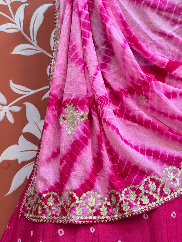BHANDEJ GOTA PATTI CHINON LEHENGA