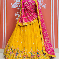 CHINON EMBROIDERY PEACOCK LEHENGA
