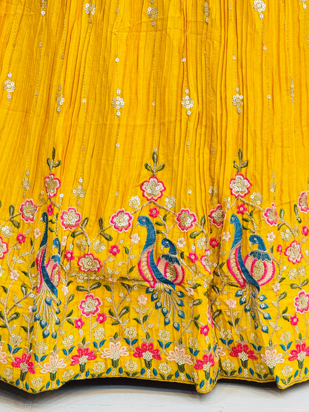 CHINON EMBROIDERY PEACOCK LEHENGA