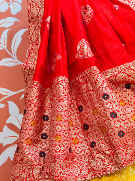 BANARSI ZARI WORK PEACOCK LEHENGA