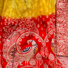 BANARSI ZARI WORK PEACOCK LEHENGA