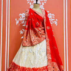 BANARSI ZARI WORK PEACOCK LEHENGA
