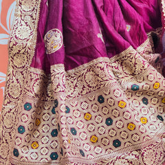 BANARSI ZARI WORK PEACOCK LEHENGA
