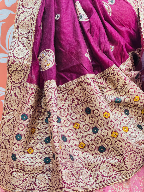 BANARSI ZARI WORK PEACOCK LEHENGA