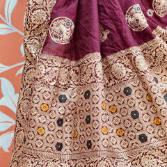 BANARSI ZARI WORK PEACOCK LEHENGA