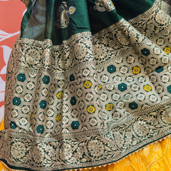 BANARSI ZARI WORK PEACOCK LEHENGA