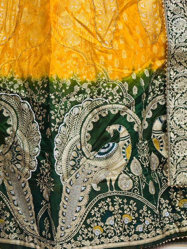 BANARSI ZARI WORK PEACOCK LEHENGA