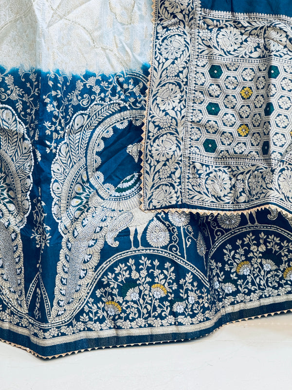BANARSI ZARI WORK PEACOCK LEHENGA