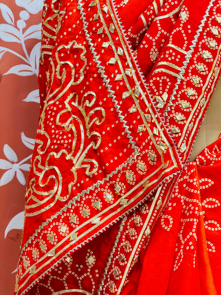 PURE UPADA SILK KACCHI PATTI SAREE