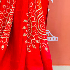 PURE UPADA SILK KACCHI PATTI SAREE