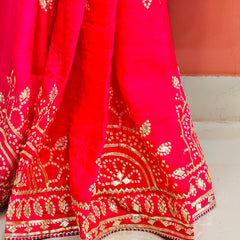 PURE UPADA SILK KACCHI PATTI SAREE