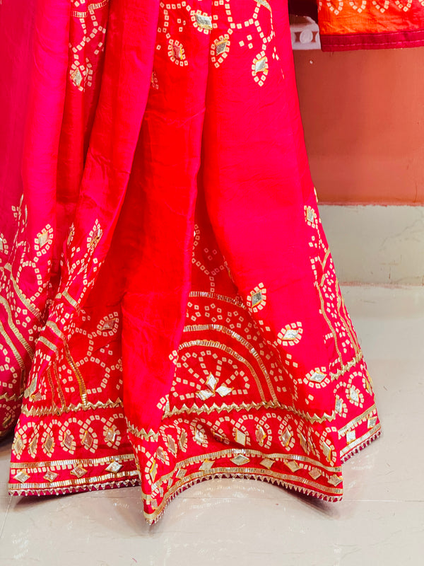 PURE UPADA SILK KACCHI PATTI SAREE