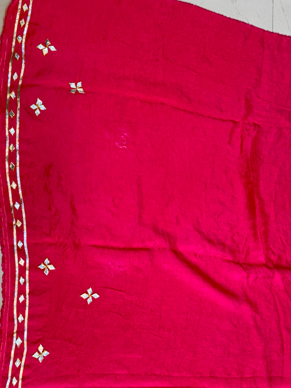 PURE UPADA SILK KACCHI PATTI SAREE