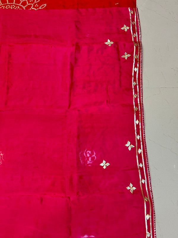 PURE UPADA SILK KACCHI PATTI SAREE