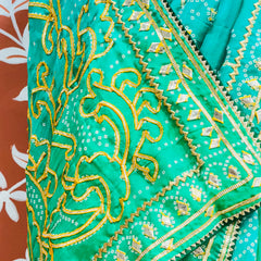 PURE UPADA SILK KACCHI PATTI SAREE