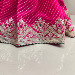 MOTHRA LEHERIYA GOTA PATTI SAREE