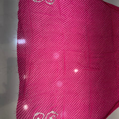 CXC GEORGETTE MOTHRA LEHERIYA GOTA PATTI SAREE