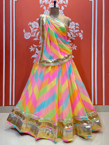 COTTON CANDY 7 metre Lehenga