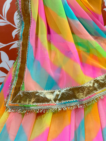 COTTON CANDY 7 metre Lehenga