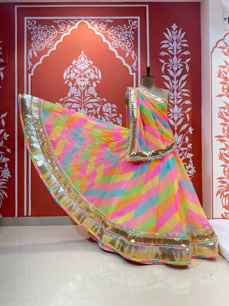 COTTON CANDY 7 metre Lehenga