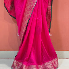 13 BOOTA PURE RUSSIAN SILK ZARI PATCHWORK GOTA PATTI SAREE