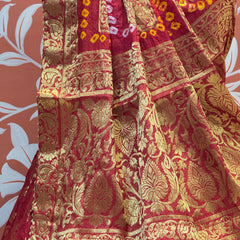 TAFETA SILK 24 KALI GHATCHOLA LEHENGA
