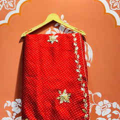 MOTHRA KOTA DORIYA GOTA PATTI SAREE