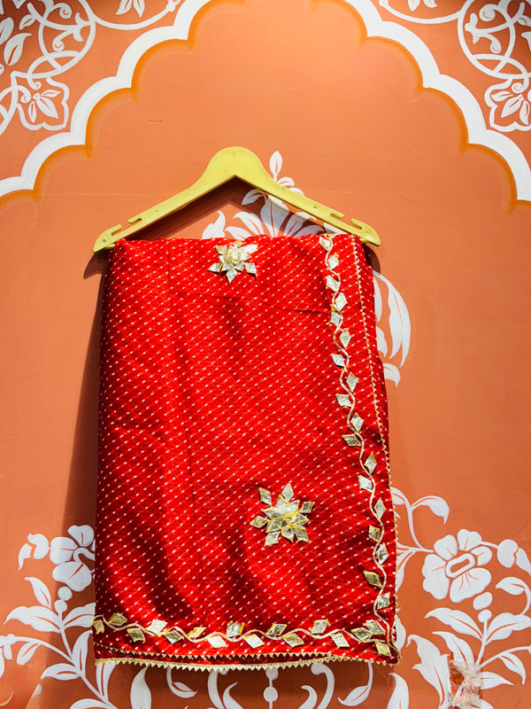 MOTHRA KOTA DORIYA GOTA PATTI SAREE